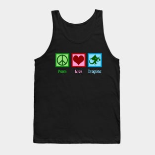 Peace Love Dragons Tank Top